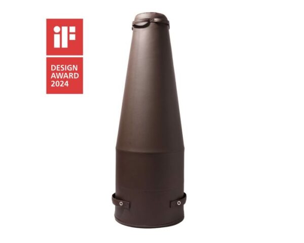 Sac de frappe en forme de tour, couleur marron, conçu pour l'entraînement.